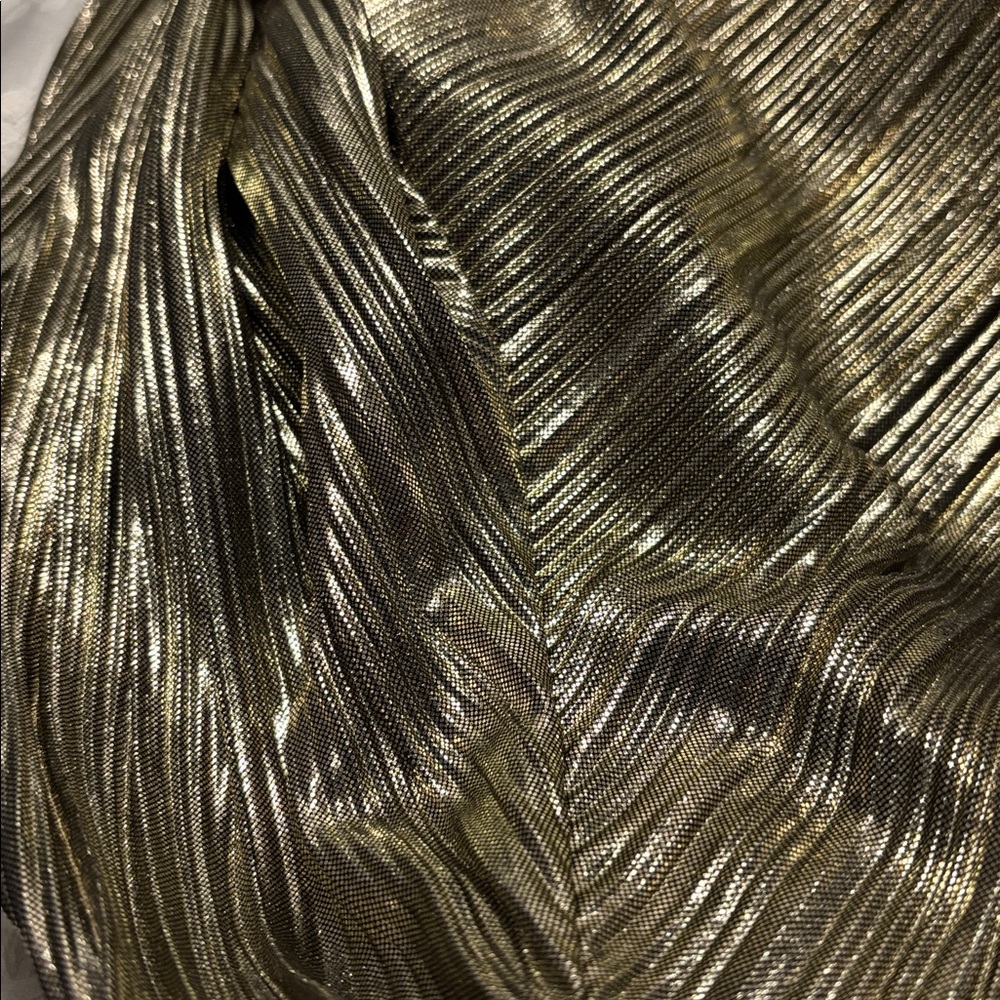Ricki's Shimmering Gold Long Sleeve Dress - Picture 4 of 6
